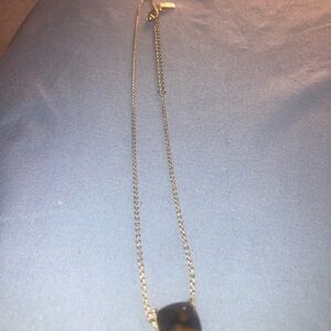 Kate Spade Gold Necklace with Tiger Eye Stone